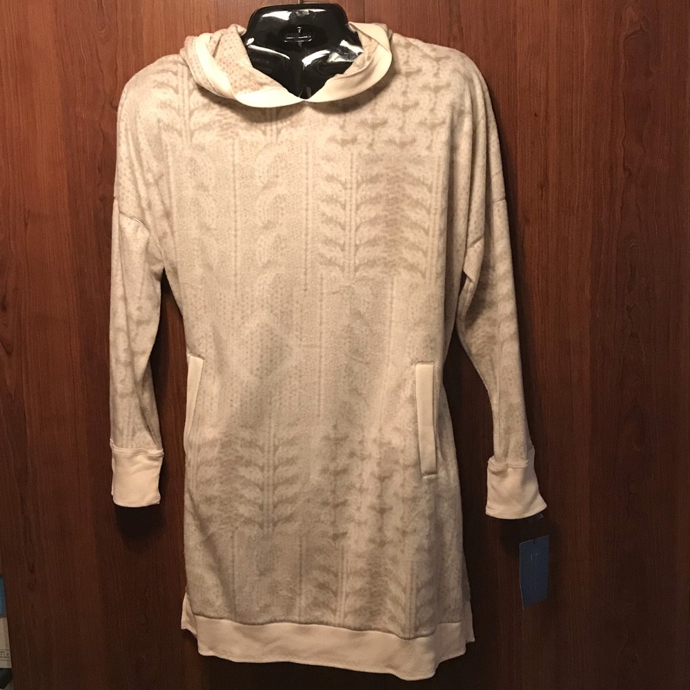 HOODED Sleep/Lounge Long Shirt, Sz XL, NWT